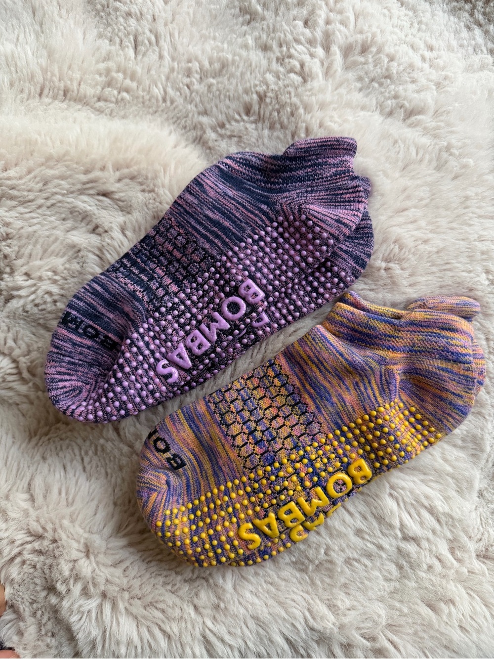 NEW Bombas Gripper Ankle Socks - set of 2 (Space Dye | Medium)